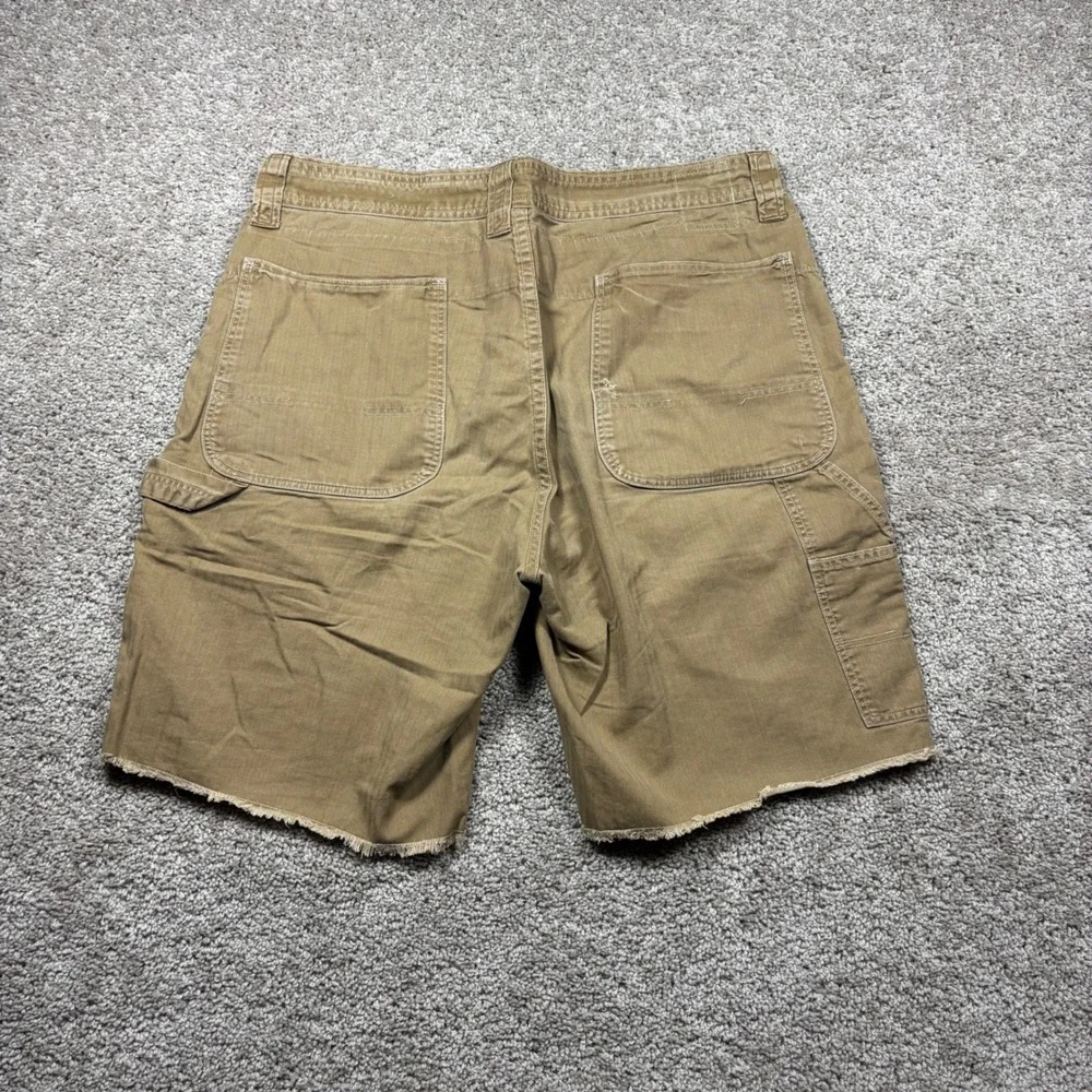 Polo Ralph Lauren Mens Drill Khaki GI Fit Military Carpenter Shorts 33 Brown